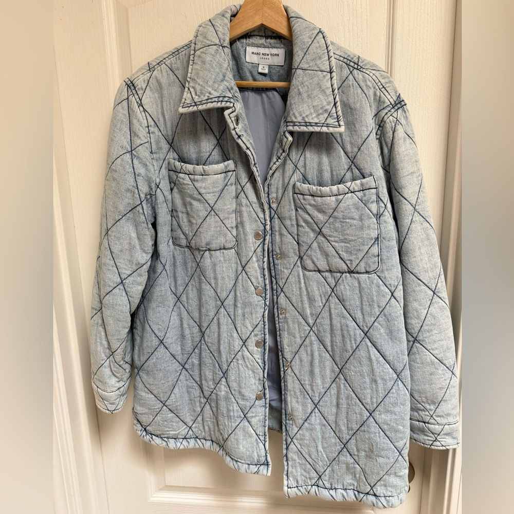 Marc New York Quilted Denim Chambray Jacket